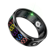 R12 SIZE 10 Smart Ring, Support Heart Rate / Blood Oxygen / Sleep / Multiple Sports Modes(Black)