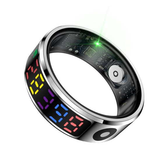R12 SIZE 12 Smart Ring, Support Heart Rate / Blood Oxygen / Sleep / Multiple Sports Modes(Silver)