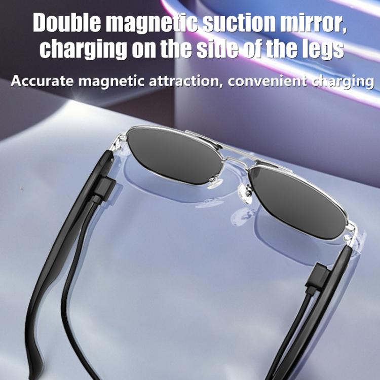 GS02 Smart Glasses, Support Voice Assistant / Bluetooth Call / Remote Control Photography(Black)