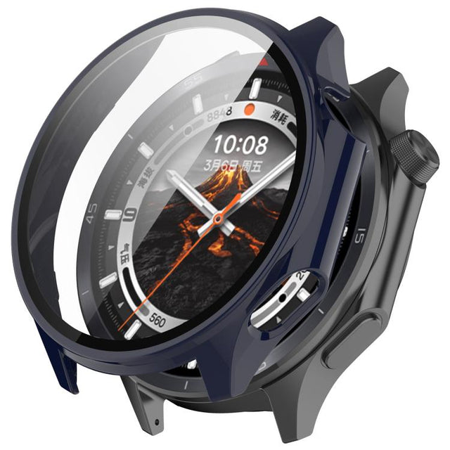 For OPPO Watch X2 Tempered Film Integrated PC Watch Protective Case(Ink Blue)