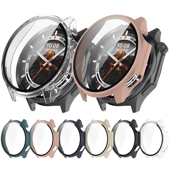 For OPPO Watch X2 Tempered Film Integrated PC Watch Protective Case(Ink Blue)