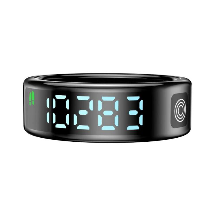 SR08 SIZE 10 Smart Ring, Support Hand Gestures Control / Wellness Tracking / Multiple Sports Modes(Black)