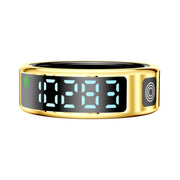 SR08 SIZE 10 Smart Ring, Support Hand Gestures Control / Wellness Tracking / Multiple Sports Modes(Gold)