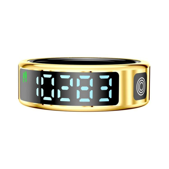 SR08 SIZE 11 Smart Ring, Support Hand Gestures Control / Wellness Tracking / Multiple Sports Modes(Gold)