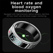 SR08 SIZE 11 Smart Ring, Support Hand Gestures Control / Wellness Tracking / Multiple Sports Modes(Silver)