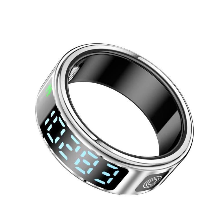 SR08 SIZE 12 Smart Ring, Support Hand Gestures Control / Wellness Tracking / Multiple Sports Modes(Silver)