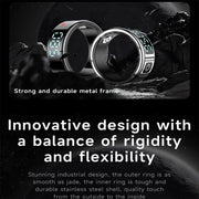 SR08 SIZE 12 Smart Ring, Support Hand Gestures Control / Wellness Tracking / Multiple Sports Modes(Silver)