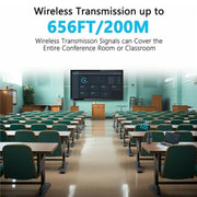 VRRIIS 097 4K HD Video HDMI Wireless Extender Kit Audio Video Wireless Transmitter Receiver, Plug:UK Plug