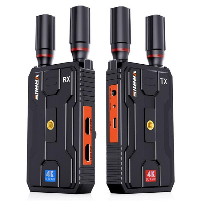 VRRIIS 097PRO Outdoor Live Streaming Audio Video Wireless Transmitter Receiver 4K HD Extender, Plug:UK Plug