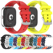 For Redmi Watch 5 / Xiaomi Smart Band 9 Pro Silver Metal Connector Silicone Watch Band(Orange)