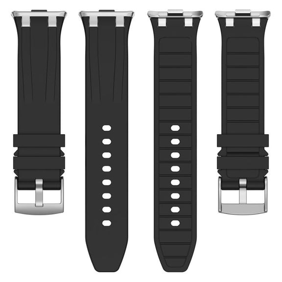 For Redmi Watch 5 / Xiaomi Smart Band 9 Pro Silver Metal Connector Silicone Watch Band(Sky Blue)
