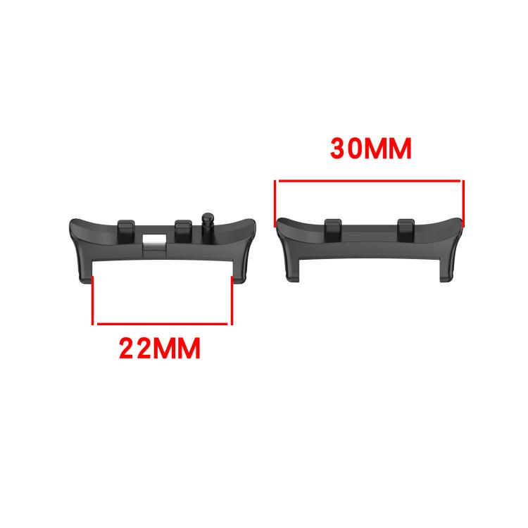 For Huawei Watch D2 1 Pair Metal Head Watch Band Connector(Silver)