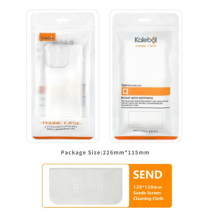 For iPhone 16e Kalebol 1.5mm Thickened Rounded Corner Transparency TPU Phone Case