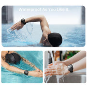 For Apple Watch Series 41mm Tempered Film Integrated PC Watch Protective Case(Original Machine Black)