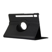 For Samsung Galaxy Tab S10 FE / S9 FE / S9 ENKAY 360 Degree Rotation Litchi Leather Smart Tablet Case(Black)