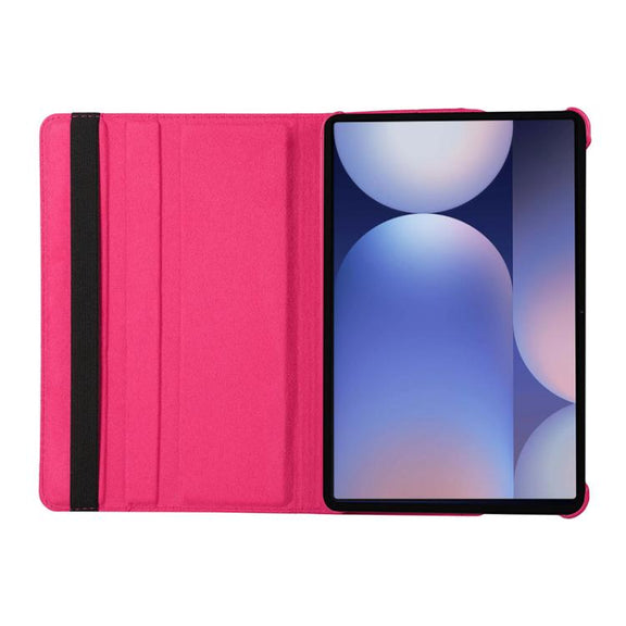 For Samsung Galaxy Tab S10 FE / S9 FE / S9 ENKAY 360 Degree Rotation Litchi Leather Smart Tablet Case(Black)