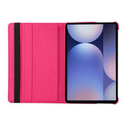 For Samsung Galaxy Tab S10 FE / S9 FE / S9 ENKAY 360 Degree Rotation Litchi Leather Smart Tablet Case(Brown)