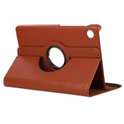For Samsung Galaxy Tab A9+ 11.0 ENKAY 360 Degree Rotation Litchi Leather Smart Tablet Case(Brown)