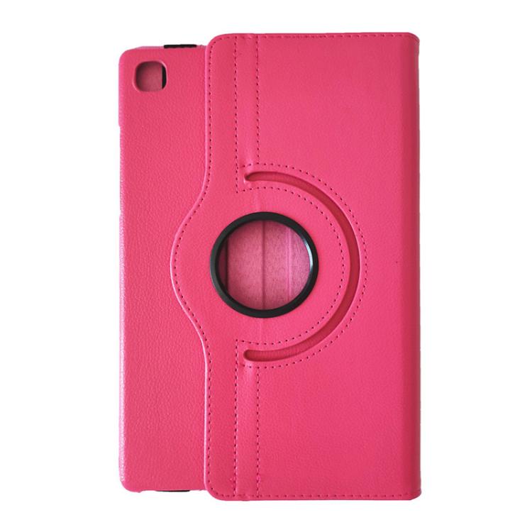 For Samsung Galaxy Tab A7 Lite 8.7 ENKAY 360 Degree Rotation Litchi Leather Smart Tablet Case(Dark Blue)