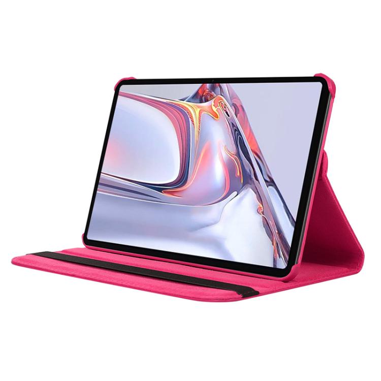 For Samsung Galaxy Tab A7 Lite 8.7 ENKAY 360 Degree Rotation Litchi Leather Smart Tablet Case(Dark Blue)