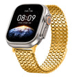 For Apple Watch 42mm / 41mm / 40mm / 38mm Nine-Bead Magnetic Loop Steel Watch Band(Gold) - free shipping - PMC TechLife - Order now!