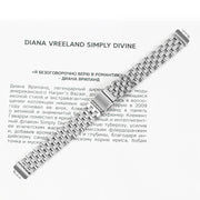 For Fitbit Inspire 1 / Inspire 2 Five Beads Slingshot Buckle Steel Watch Band(Silver)