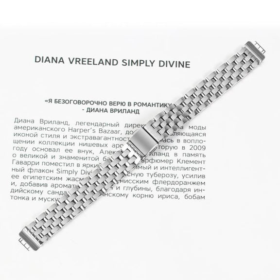 For Fitbit Inspire 1 / Inspire 2 Five Beads Slingshot Buckle Steel Watch Band(Silver)