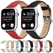 For Apple Watch 46mm / 49mm / 45mm / 44mm Small Waist PU Leather Watch Band(Camel Color)