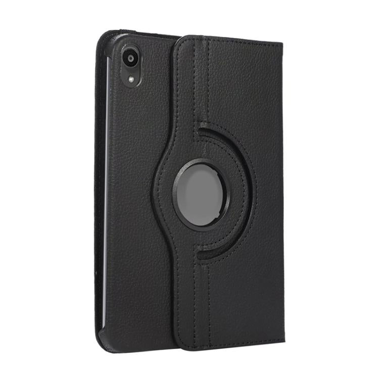 For iPad mini 2024 / mini 6 ENKAY 360 Degree Rotation Litchi Leather Smart Tablet Case(Light Blue)