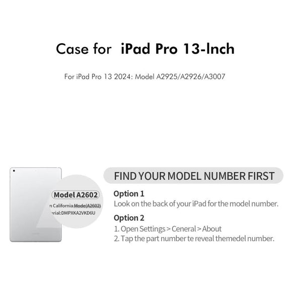 For iPad Pro 13 2024 ENKAY 360 Degree Rotation Litchi Leather Smart Tablet Case(White)
