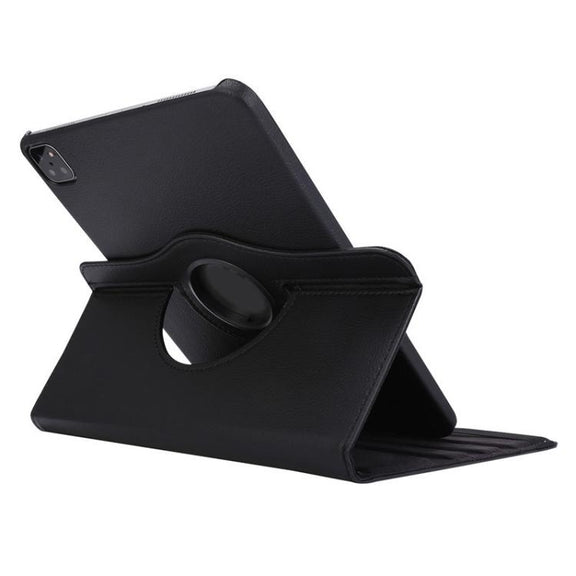 For iPad Pro 11 2024 ENKAY 360 Degree Rotation Litchi Leather Smart Tablet Case(Dark Blue)