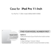 For iPad Pro 11 2024 ENKAY 360 Degree Rotation Litchi Leather Smart Tablet Case(White)