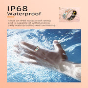 R18 SIZE 7 Smart Ring, Support Heart Rate / Blood Oxygen / Sleep / Care For Faimilies(Rose Gold)