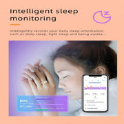 R18 SIZE 9 Smart Ring, Support Heart Rate / Blood Oxygen / Sleep / Care For Faimilies(Rose Gold)