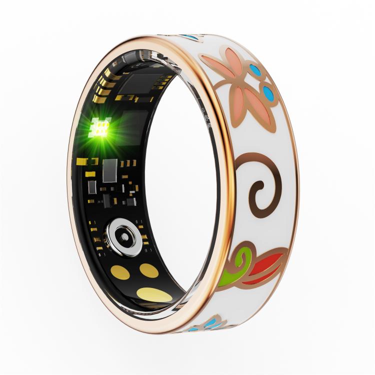 R18 SIZE 10 Smart Ring, Support Heart Rate / Blood Oxygen / Sleep / Care For Faimilies(Rose Gold)