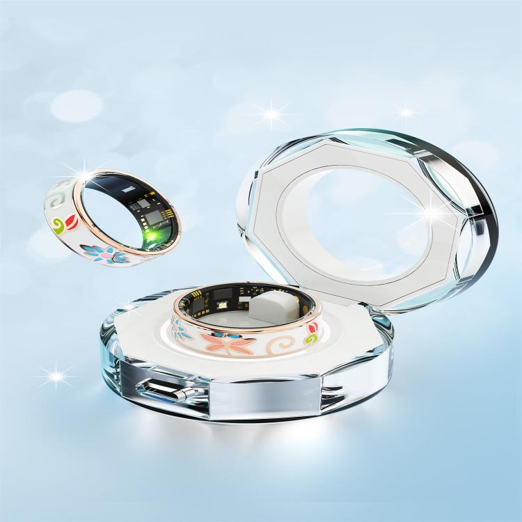 R18 SIZE 10 Smart Ring, Support Heart Rate / Blood Oxygen / Sleep / Care For Faimilies(Rose Gold)