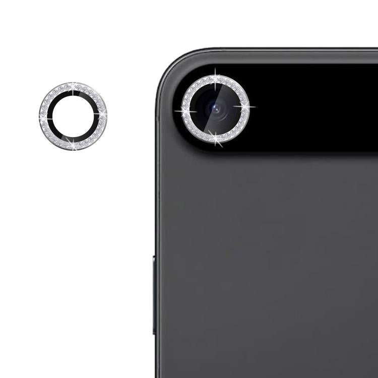 For iPhone 17 Air Kalebol Individual Camera Lens Diamond Ring Protector(Silver)