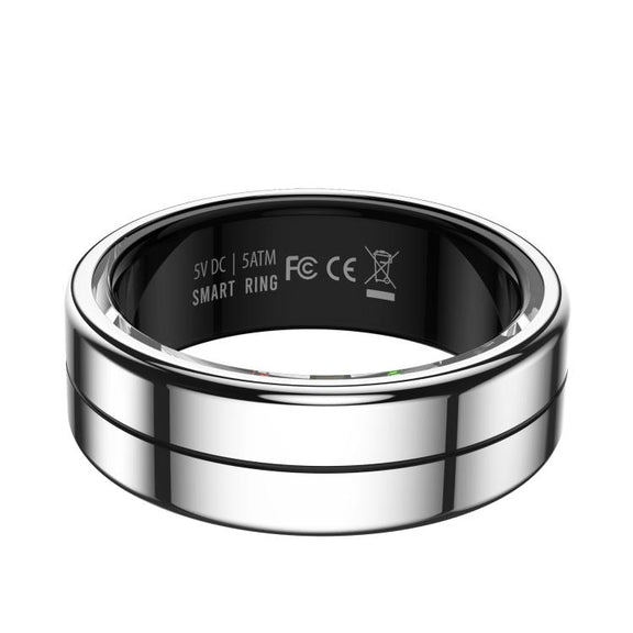 R04 SIZE 7 Smart Ring, Support Heart Rate / Blood Oxygen / Sleep Monitoring / Take Photos(Silver)