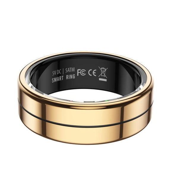 R04 SIZE 9 Smart Ring, Support Heart Rate / Blood Oxygen / Sleep Monitoring / Take Photos(Rose Gold)