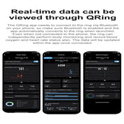 R04 SIZE 9 Smart Ring, Support Heart Rate / Blood Oxygen / Sleep Monitoring / Take Photos(Black)