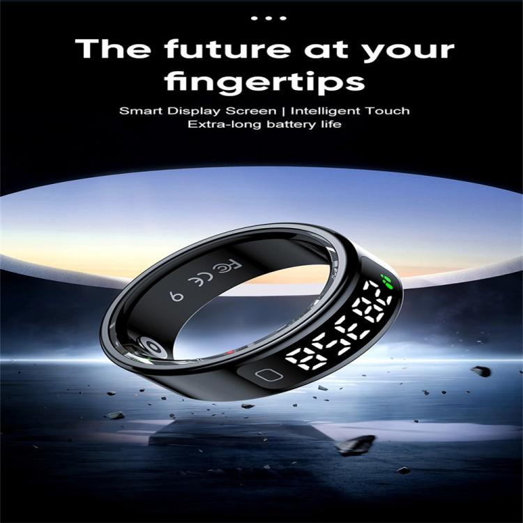 R11C SIZE 11 Smart Ring, Support Heart Rate / Blood Oxygen / Sleep Monitoring / Multiple Sport Modes(Black)