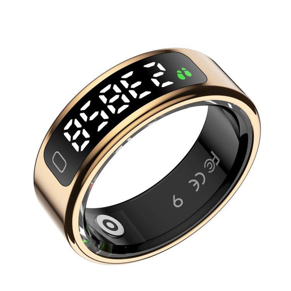 R11C SIZE 12 Smart Ring, Support Heart Rate / Blood Oxygen / Sleep Monitoring / Multiple Sport Modes(Rose Gold)