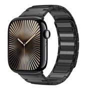 For Apple Watch 42mm / 41mm / 40mm / 38mm I-Beam Magnetic Stainless Steel Strap(Black)