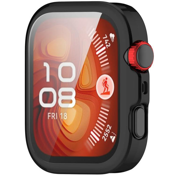 For Huawei Watch Fit 4 Electroplated TPU Full Coverage Watch Protective Case(Black)