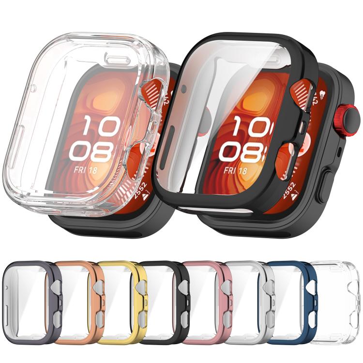 For Huawei Watch Fit 4 Pro Electroplated TPU Full Coverage Watch Protective Case(Pink)