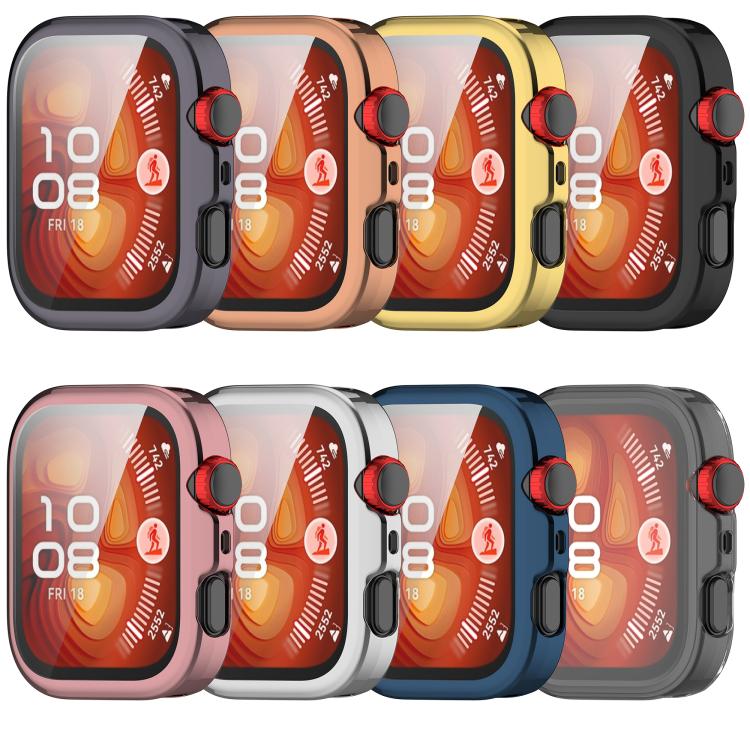 For Huawei Watch Fit 4 Pro Electroplated TPU Full Coverage Watch Protective Case(Black)