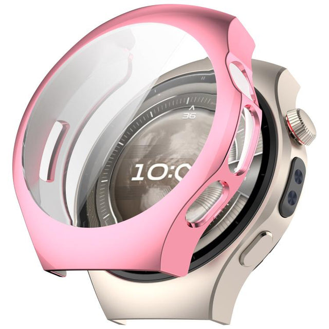 For Huawei Watch 5 42mm Electroplated TPU Full Coverage Watch Protective Case(Pink)