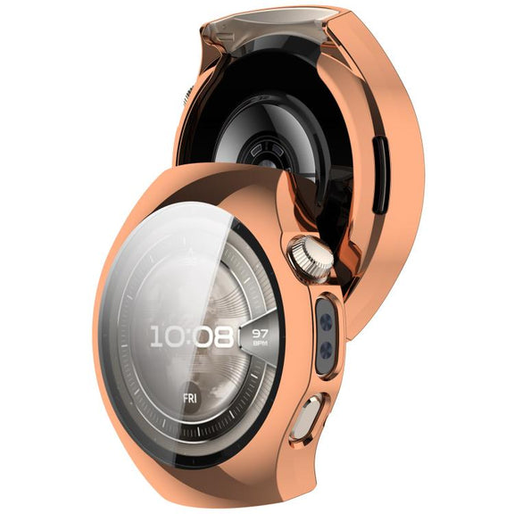 For Huawei Watch 5 46mm Electroplated TPU Full Coverage Watch Protective Case(Rose Gold)