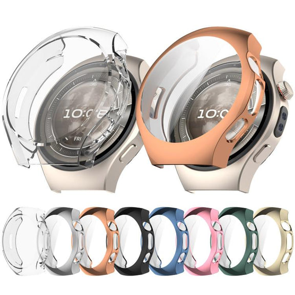 For Huawei Watch 5 46mm Electroplated TPU Full Coverage Watch Protective Case(Green)
