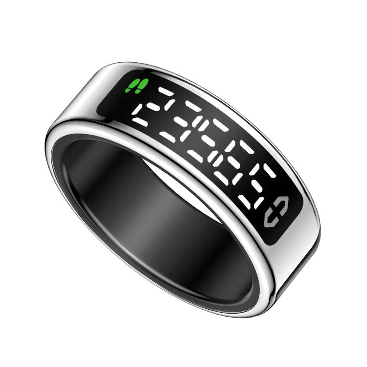 SY01 SIZE 8 Smart Ring, Support Heart Rate / Blood Oxygen / Sleep Monitoring / Multiple Sport Modes(Silver)